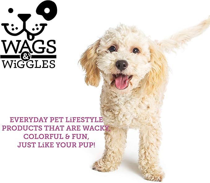 Wags & Wiggles Two-Sided Brush for Small and Long-Haired Dogs | 2-in-1 Bristle and Straight Pin Grooming Supplies for All Dogs