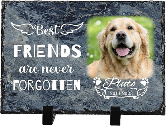 Pet Memorial Stones for Dogs, Memorial Gifts for Loss of Loved Pets, Dog Bereavement Gifts Grave Markers, Dog Memory Stone Pet Loss Sympathy Gift, Cemetery Decorations for Grave