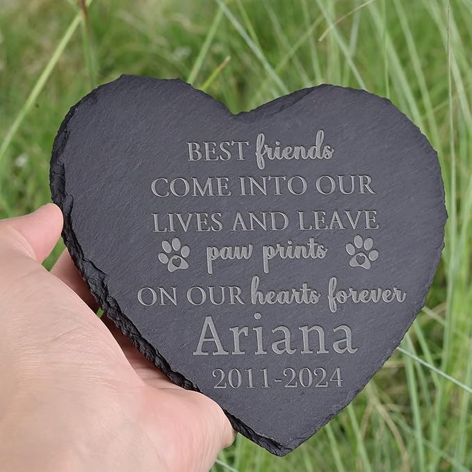 Pet Memorial Gifts, Pet Memorial Stone, Dog Memorial Stone, Dog Memorial Gifts for Loss of Dog, Cat Memorial Gifts, Pet Loss Gifts, Loss of Dog Sympathy Gift, in Memory of Pet - Best Friends