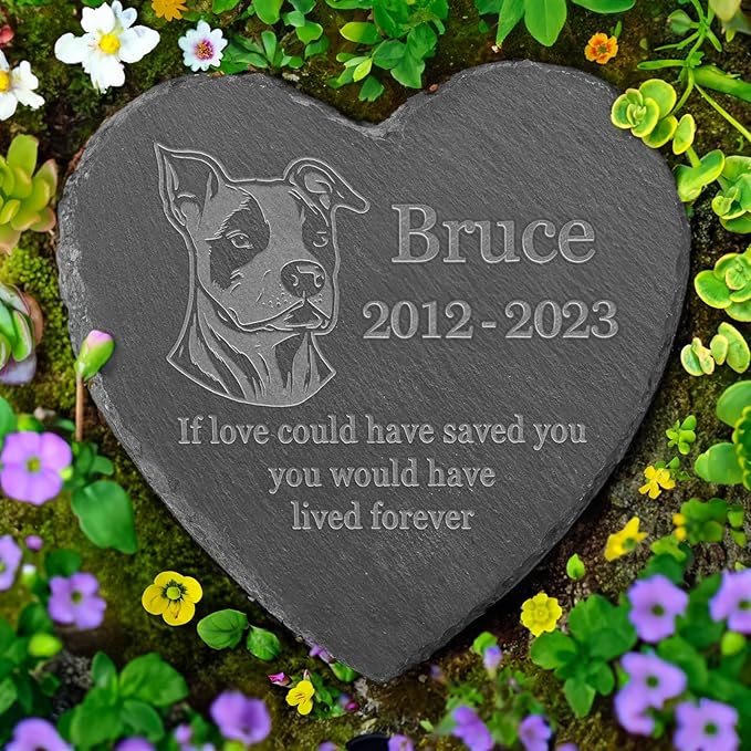 Personalized American Staffordshire Terrier Memorial, American Staffordshire Terrier Dog Memorial Stone, Loss of American Staffordshire Terrier, in Memory of American Staffordshire Terrier