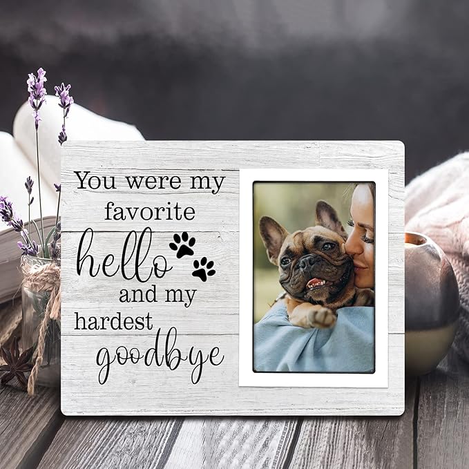 SteadStyle Dog Memorial Gifts for Loss of Dog, Pet Memorial Gifts, Loss of Dogs Sympathy Gift, Pet Loss Remembrance Bereavement Gift, In Memory of Dogs Sympathy Picture Frames (4x6)