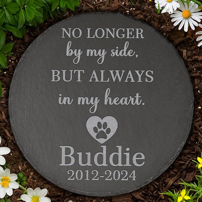 Pet Memorial Gift, Pet Memorial Stone, Sympathy Gift, Personalized Pet Memorial, Memorial Gift, Dog Memorial, Cat Memorial, Memorial Stone - Always in My Heart