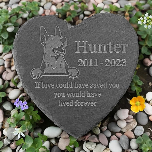 English Bull Terrier Memorial Stone, English Bull Terrier Outdoor Memorial, English Bull Terrier Loss Sympathy Gift, in Memory of English Bull Terrier