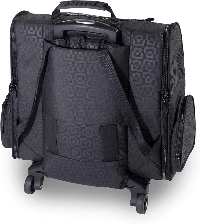 Gen7Pets Dog Carrier - Large Black Roller Bag Pet Carrier