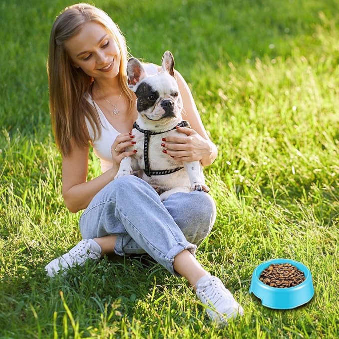 35 Pcs Puppy Dogs Birthday Party Supplies Plastic Dog Bowls Bulk Reusable Food Feeding Water Pet Bowl for Cat Paw Party Favor (7 Colors)