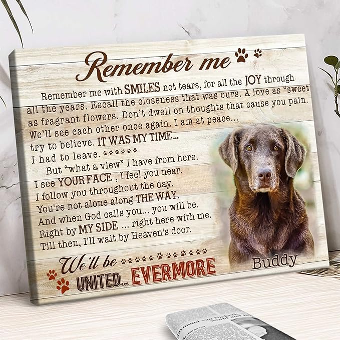 Benicee Shop Labrador Retriever Gifts, Labrador Dog Photo Collage Canvas, Gift for Labrador Lovers, Labrador Dog Memorial Canvas, Labrador Wall Art