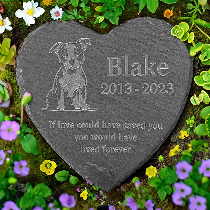 Personalized Pit Bull Memorial, Pit Bull Dog Memorial Stone, Loss of Pit Bull, Pit Bull Keepsake, in Loving Memory Pit Bull