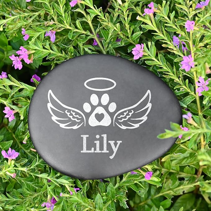 Dog Memorial Gifts - Pet Memorial Stones - Sympathy Gift for Loss of Pet - Pet Loss Gifts - Pet Bereavement Gifts - Remembrance Gifts for Loss of Dog - In Memory of Dog - Cat Memorial Stones