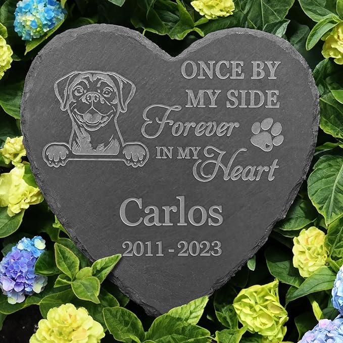 Pug Memorial Gifts, Pug Memorial Stone, Pug Keepsake, in Loving Memory Pug