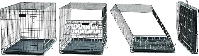 MidWest Homes for Pets Ultima Pro Heavy-Duty 30-Inch Dog Crate, Ultra-Strong Steel Double Door Pet Cage for Medium-Sized Breeds, Accessories Included
