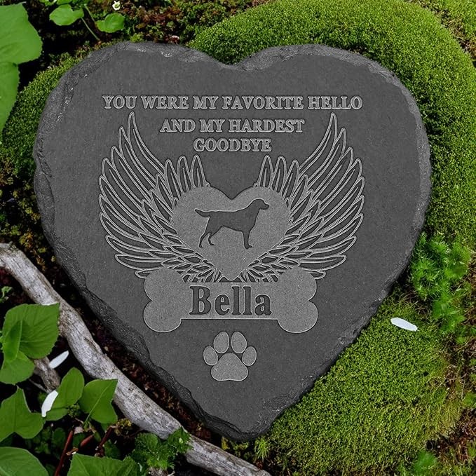 Pet Memorial Gifts for Dogs, Dog Memorial Stone, Dog Memorial Gifts for Loss of Dog, Dog Loss Sympathy Gift, Dog Memorial Keepsake, Bereavement Gifts for Loss of Dog, in Memory of Dog