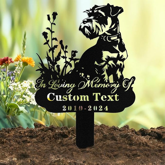 Custom Dog Grave Markers Outdoor, Personalized Pet Grave Marker Stake Dog Memorial, Outdoor Weatherproof Pet Cemetery Sign, Personalized Dog Memorial Gifts for Loss of Dog
