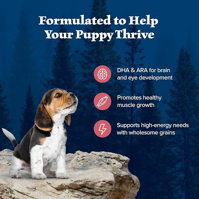 Blue Buffalo Wilderness High-Protein Natural Dry Food for Puppies, Salmon Recipe, 13-lb. Bag