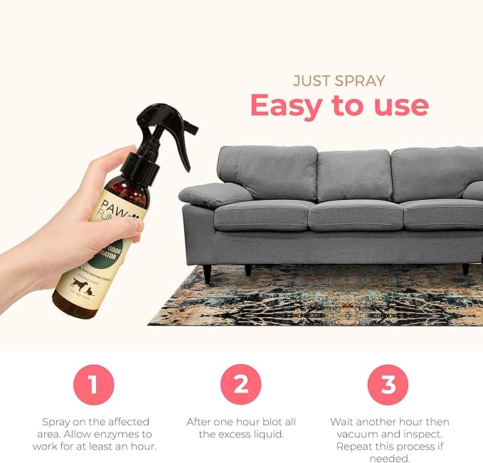 Paw Fume Stain & Odor Eliminator + Grooming Dog Spray