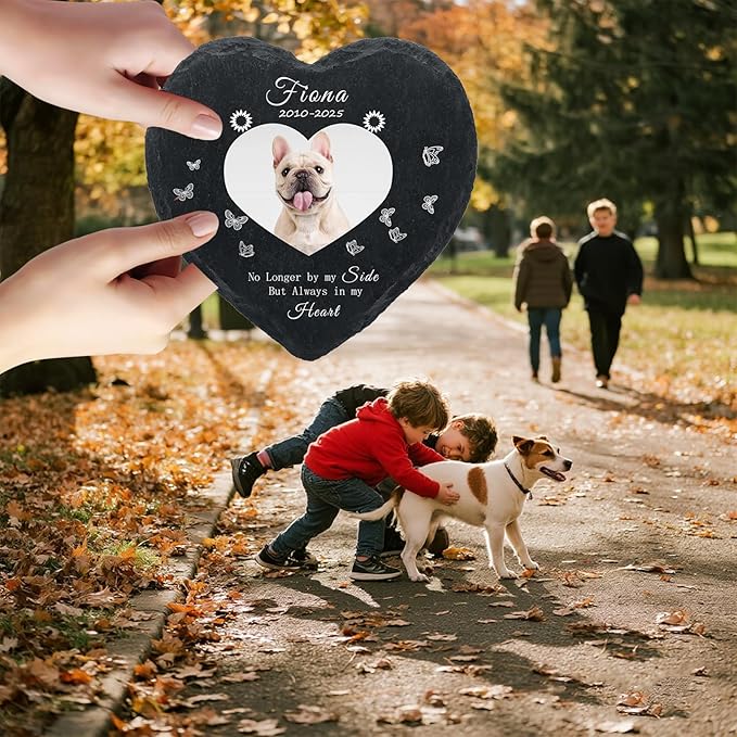 Personalized Dog Memorial Gifts for Loss of Dog, Custom Photo Pet Momorial Stone for Dogs, Cat Memorial Sympathy Gift, Dog Passing Away Gifts, Sympathy Gift for Pet Lovers (Style 10)