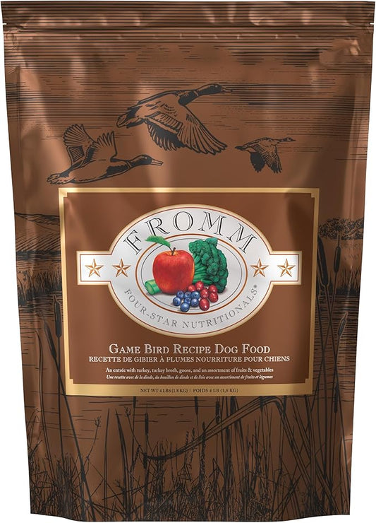 Fromm Four-Star Nutritionals Game Bird Dog Food - Premium Dry Dog Food - Turkey Recipe - 4 lb