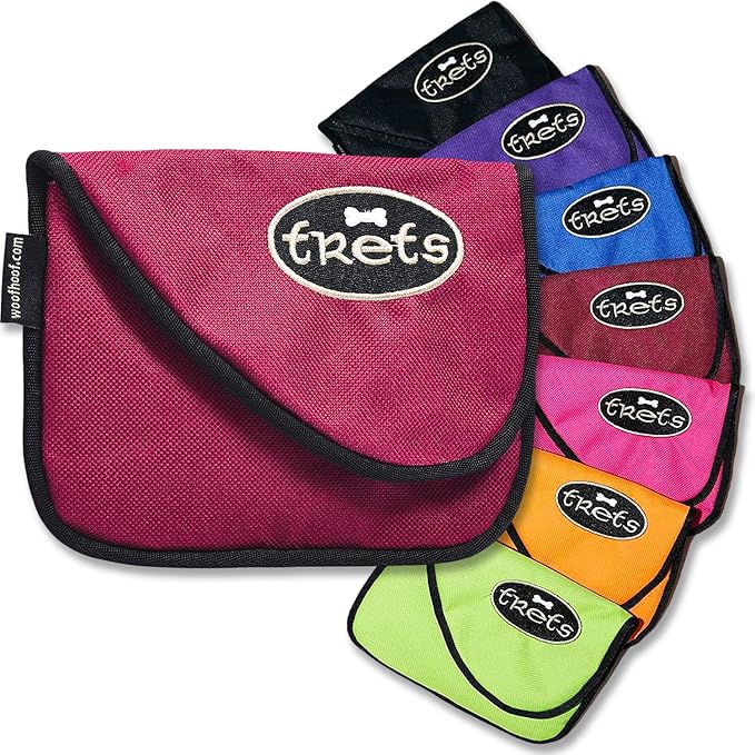 Woofhoof Dog Treat Pouch, Burgundy Training Treat Pouch - Clip On Dog Treat Holder, Innovative No Spill Design, Magnetic Flap, Expandable Gusset, Made of Durable Nylon, Machine Washable