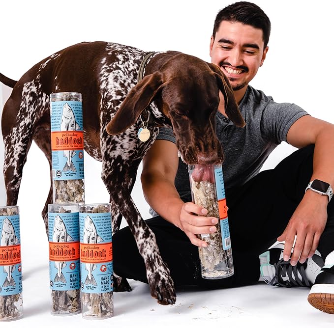 Polka Dog Bakery Haddock Skins All Natural Dog Treats Tube, 2 oz