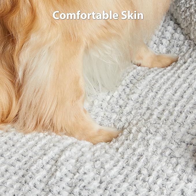 Orthopedic Dog Bed for Extra Large Dogs 48x35Inch, Egg Crate Foam Bed for Extra Large Dogs, Equipped with Removable Waterproof Pillow Cover and Anti-Slip Bottom, Pet Bed
