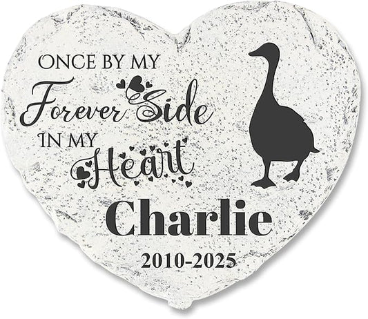 Personalized Pet Memorial Stone - Garden Memorial Stone Customized- Duck Headstone - Duck Tombstone - Pet Loss Gifts - Memorial Plaque Outdoor