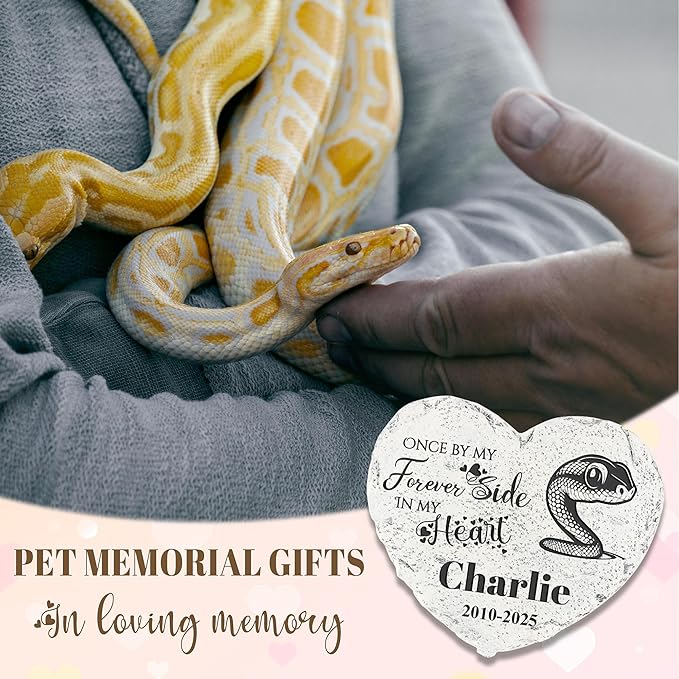Personalized Dog Memorial Stone, Loss Gifts for Pet, Garden Stone, Pet Loss Gifts Cat Memorial Gifts, Cemetery Decorations, Grave Stone (Snake)