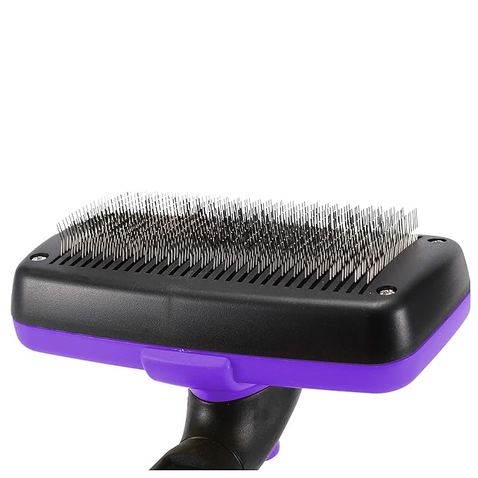 Whizzotech Self Cleaning Slicker Brush Dog And Cat Brush Gently Removes Loose Undercoat, Mats and Tangled Hair