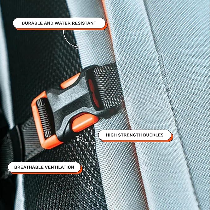 Maxine One Dog Backpack Carrier for Medium Dogs by Little Chonk | Adjustable & Ergonomic Front Facing Dog Carrier Backpack | Built to be Safer | Pet Backpack Carrier Featured in Wired Magazine - Gray