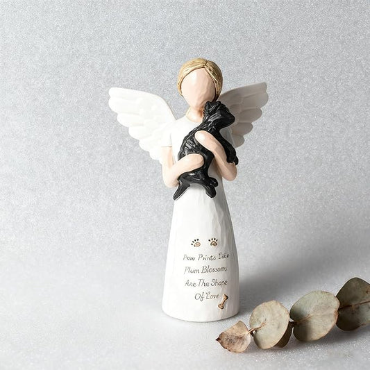 Dog Memorial Sympathy Gift for Loss of Pet, Comforting Bereavement Memorial for Grieving Dog Owners, Hand-Painted Figure，Resin Angel Statues，Garden or Home Memorial Display