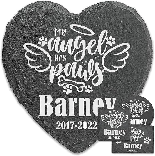 ubjva Dog Memorial Stone Dog Memorial Gifts for Loss of Dog Pet Garden Stone for Indoor Outdoor Lawn Backyard Cemetery Decorations - Style10(Laser Engraving)
