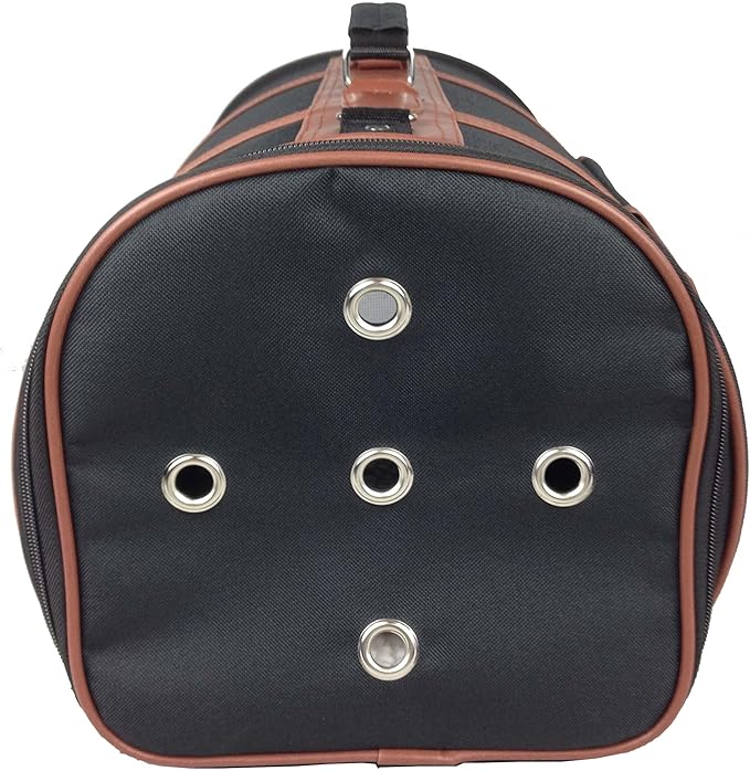 Pet Life ® Airline Approved Cynlider Fashion Pet Carrier - Airline Approved Travel Dog Carrier for Small Dogs and Cats