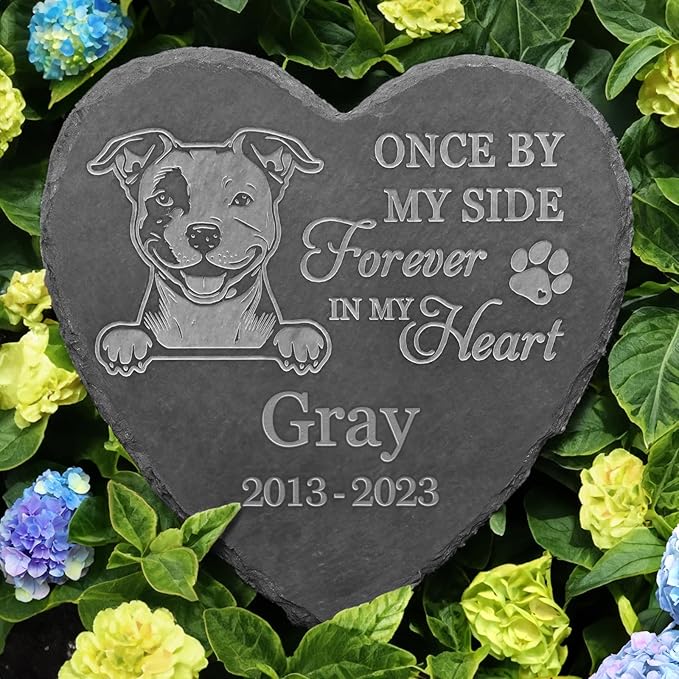 Pit Bull Outdoor Memorial, Pit Bull Tombstones, Pit Bull Loss, Pit Bull Memorial Keepsake