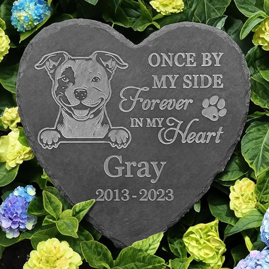 Pit Bull Outdoor Memorial, Pit Bull Tombstones, Pit Bull Loss, Pit Bull Memorial Keepsake