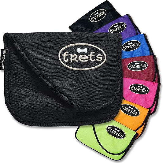Woofhoof Dog Treat Pouch, Black Training Treat Pouch - Clip On Dog Treat Holder, Innovative No Spill Design, Magnetic Flap, Expandable Gusset, Made of Durable Nylon, Machine Washable