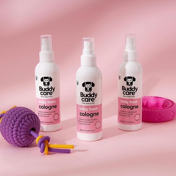 Dog Perfume - Baby Fresh Dog Cologne Spray (200ml) - Dog Spray Deodorizer Perfume for Smelly Dogs - Refreshing Scented Grooming Solution - Pet Odor Eliminator and Freshener