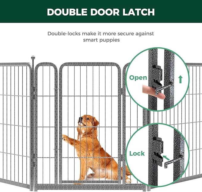 FXW Aster Dog Playpen Designed for Yard, 32inch 24 Panels