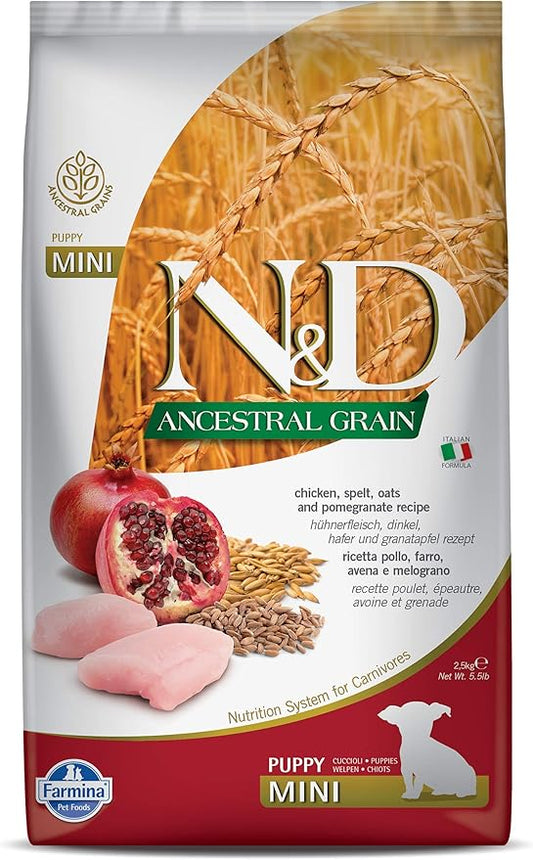 Mini Breed Adult Grain Free Pumpkin Chicken & Pomegranate Dry Dog Food by Farmina