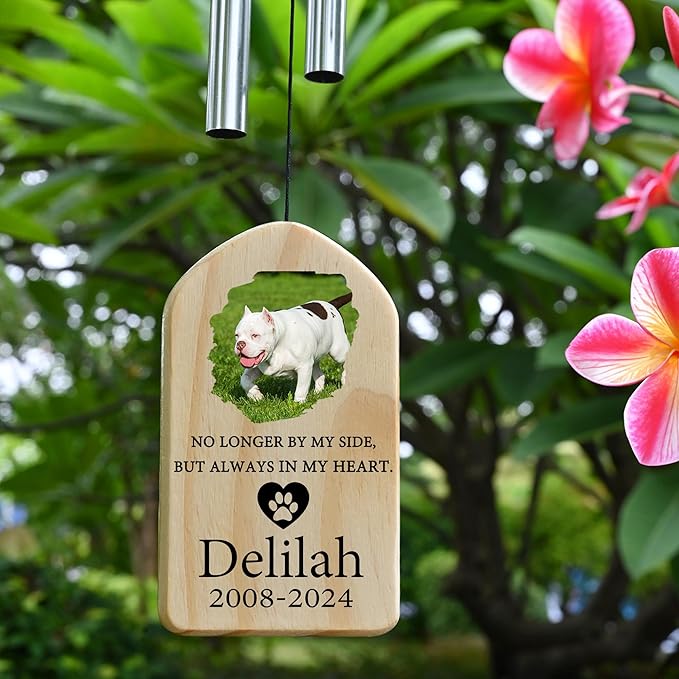 Dog Memorial Gifts for Loss of Dog, Pet Memorial Wind Chime, Pet Memorial Gifts, Pet Loss Gifts, Loss of Dog Sympathy Gift, Dog Remembrance Gift, in Memory of Dog Cat - Always in My Heart