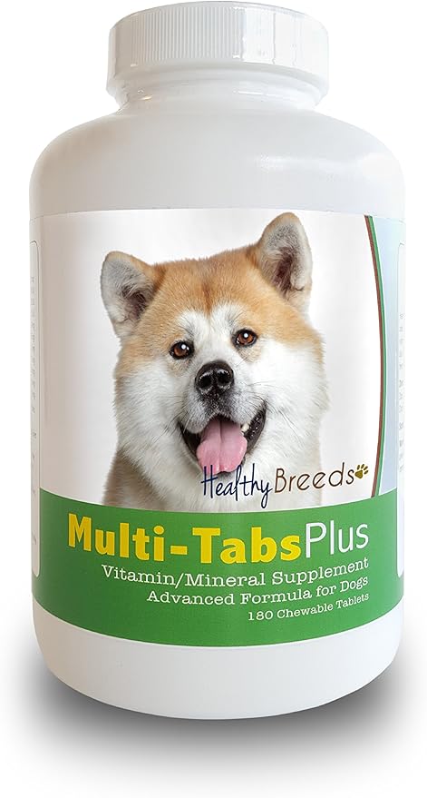 Healthy Breeds Akita Multi-Tabs Plus Chewable Tablets 180 Count