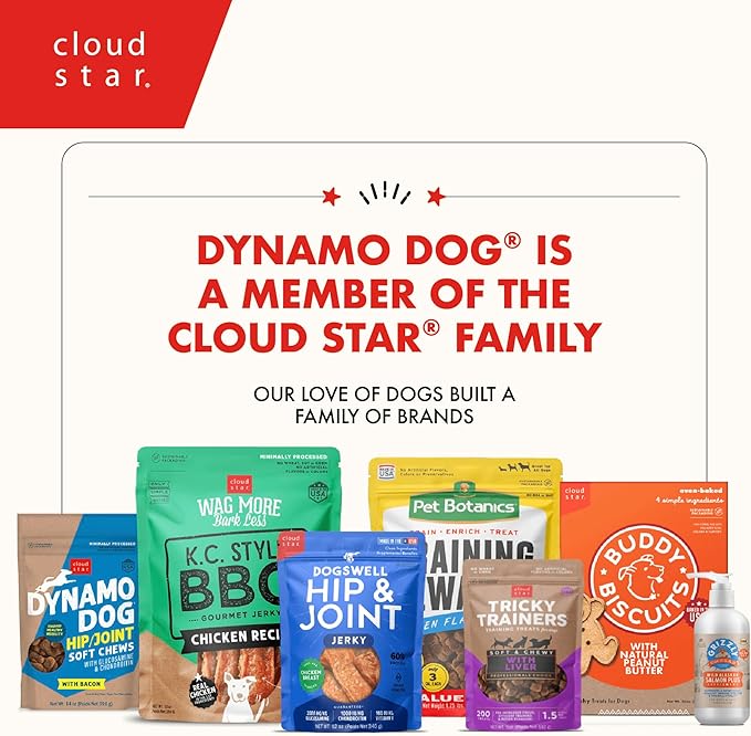 Cloud Star Dynamo Dog Hip & Joint Soft Chew Treats Chicken Formula - Grain Free - 14 oz (20132)