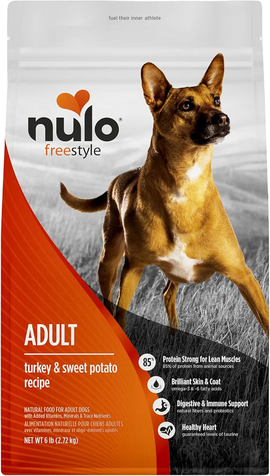 Nulo Freestyle Adult Dog Food, Premium All Natural Grain-Free Dry Small Kibble Dog Food, with BC30 Probiotic for Healthy Digestion, and High Animal-Based Protein with no Chicken or Egg Alternatives