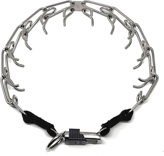 Herm Sprenger Stainless Steel Prong Dog Training Collar with Quick Release Buckle Ultra-Plus Pet Pinch Collar No-Pull Collar for Dogs Made in Germany 3.2mm x 20in Medium
