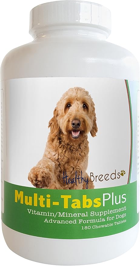 Healthy Breeds Goldendoodle Multi-Tabs Plus Chewable Tablets 180 Count
