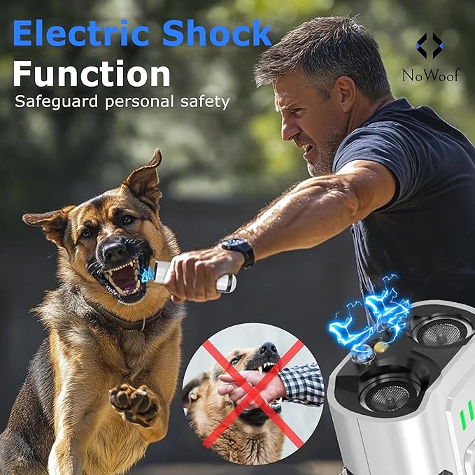 Upgraded 2025 Dog Bark Deterrent Device – Ultrasonic Anti Barking Device for Dogs with 4 Training Modes, 23FT Range, Safe & Humane Bark Control for Indoor & Outdoor Use.