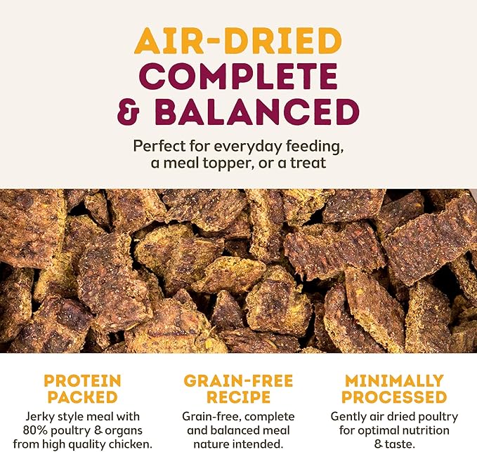 Only Natural Pet MaxMeat Holistic Air Dried Dry Dog Food - All Natural, High Protein, Grain Free and Limited Ingredient - Made with Real Meat - Chicken with Pumpkin & Parsley 2 lb (Pack of 2)