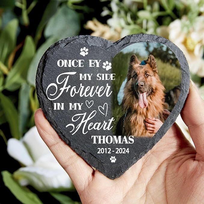 DIYKST Dog Memorial Gifts for Loss of Dog Sympathy Gift,Dog Memorial Stone,Pet Memorial Gifts,Pet Loss Gifts,Pet Memorial Stones for Dogs Cemetery Decorations for Grave,Cat Memorial (Sympathy Gift)