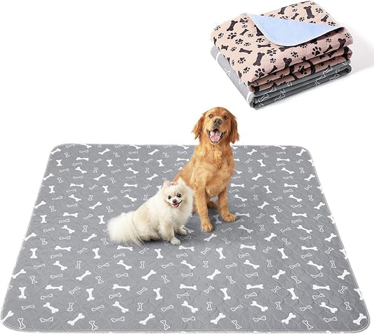 Eterish Reusable Washable Pee Pads for Dogs Extra Large 36'' x 48'' 2 Pack, Absorbent Pet Puppy Dog Training Pads Non-Slip, Waterproof Whelping Potty Pads for Dogs Leak-Proof