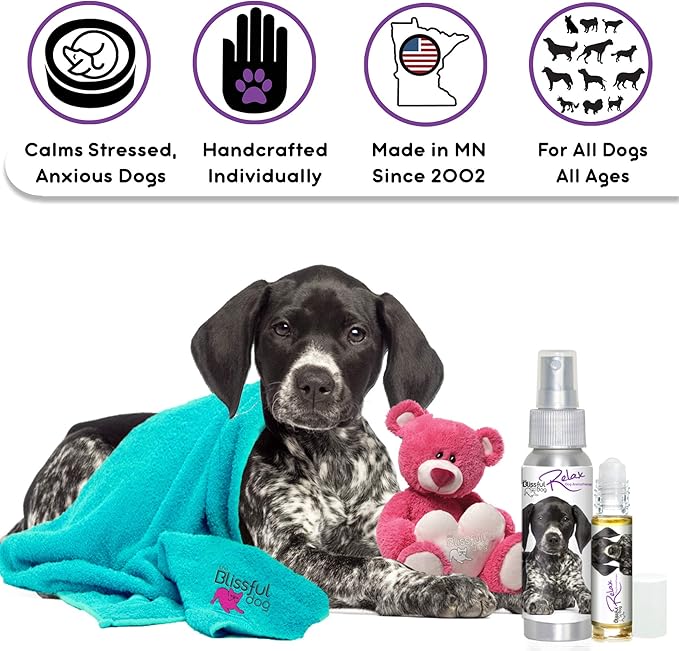 The Blissful Dog German Shorthaired Pointer Relax Dog Aromatherapy Spray for Your Dog's Anxiety