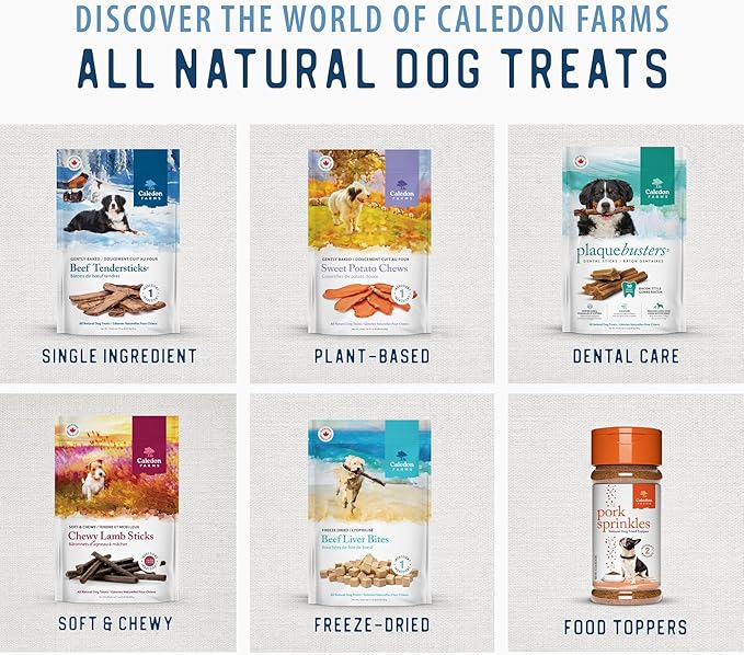 Caledon Farms Chewy Duck Sticks Dog Treats, No Additives, Preservatives Free, 7.76 Ounces