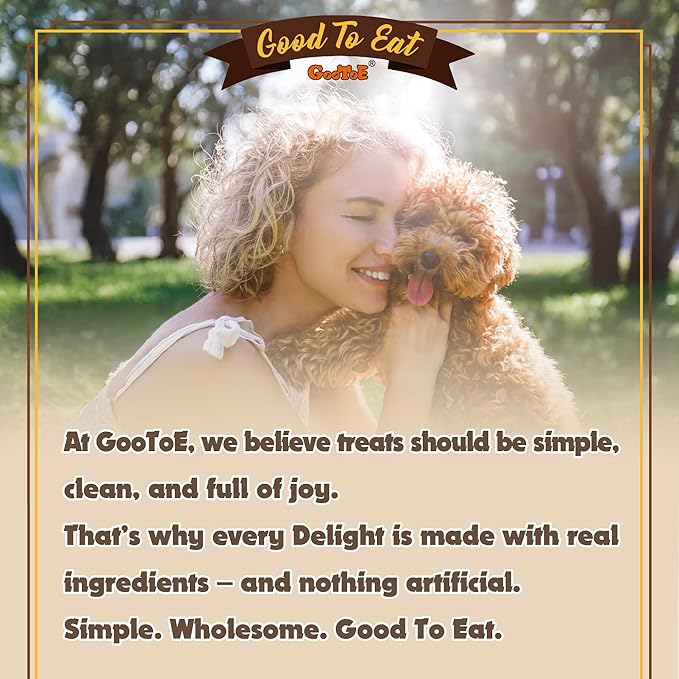 Gootoe Dog Treats, Chicken Jerky for Dogs - Dog Training Treats; High-Protein, Gluten-Free, Hypoallergenic, Grain-Free, Chicken Chips, 1 lb (Pack of 3)