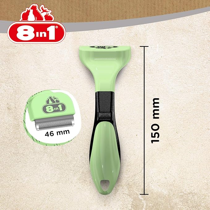 8in1 Perfect Coat DeShedder S - Undercoat brush for small dogs, dog brush suitable for short and long hair